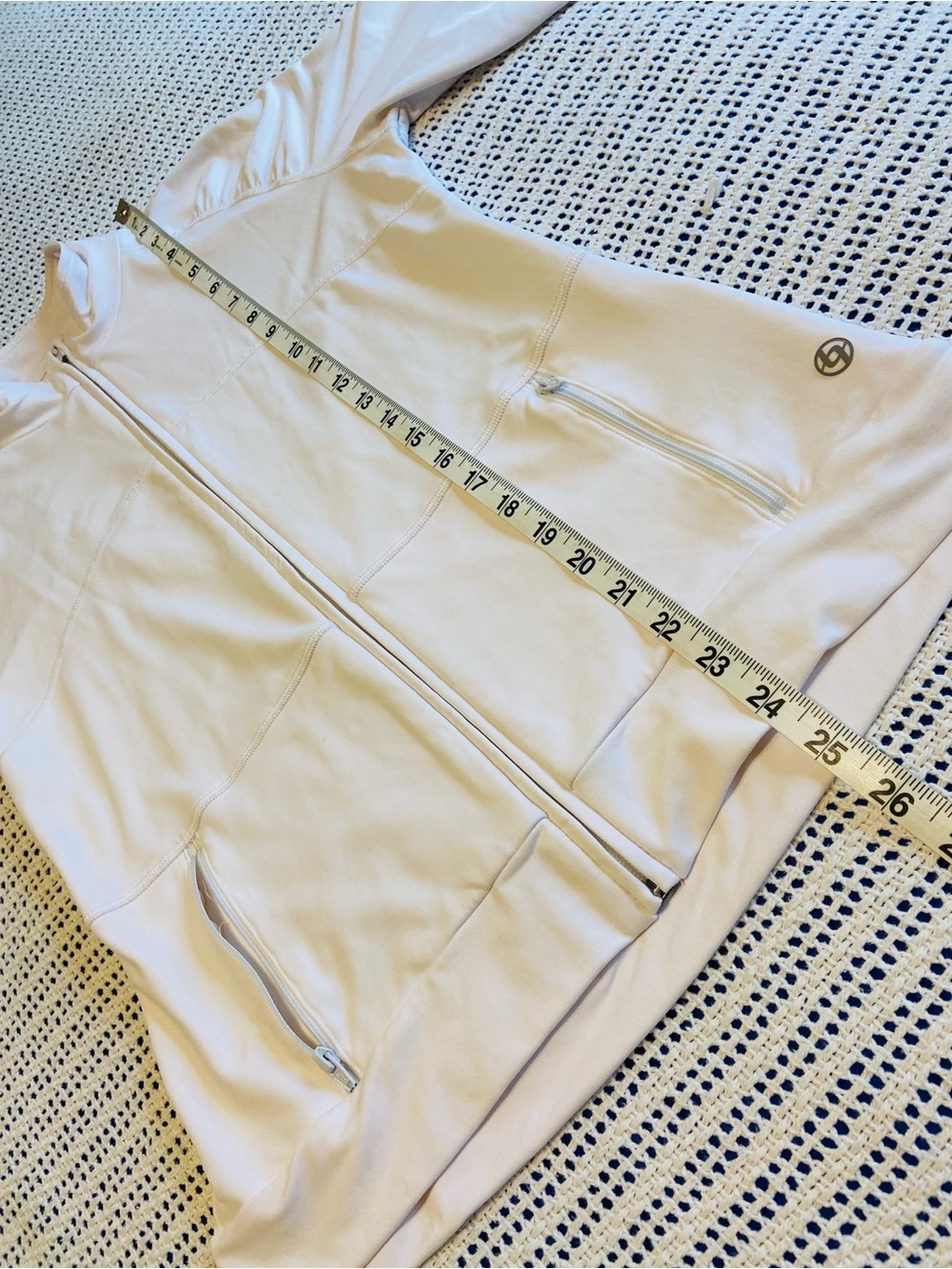 LIJA off white full zip athletic performance jacket golf tennis gym Size Medium - Picture 10 of 10